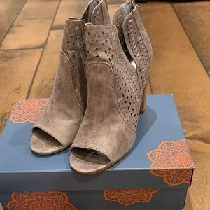 Women's Peep-Toe Ankle Boots